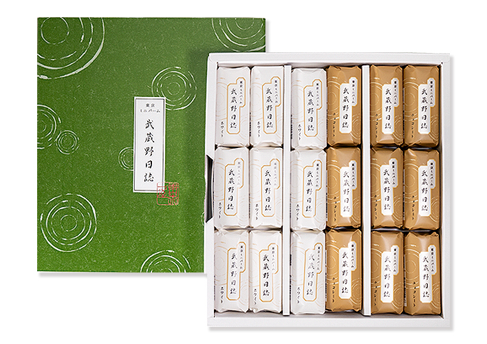 武蔵野日誌チョコ・ホワイト　18個入