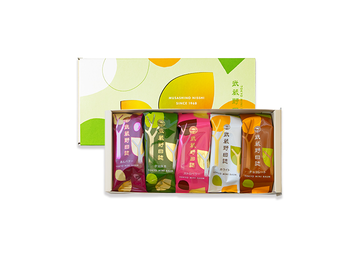 [店舗受取限定]武蔵野日誌五撰（ﾁｮｺ･ﾎﾜｲﾄ･ｽﾄﾛﾍﾞﾘｰ･宇治抹茶･あんﾊﾞﾀｰ）5個入