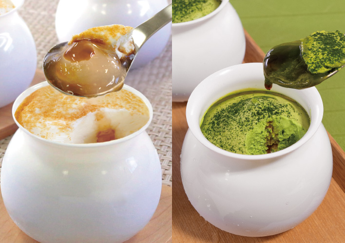  【冷凍発送】クリームわらび餅・宇治抹茶のクリームわらび餅　8個入